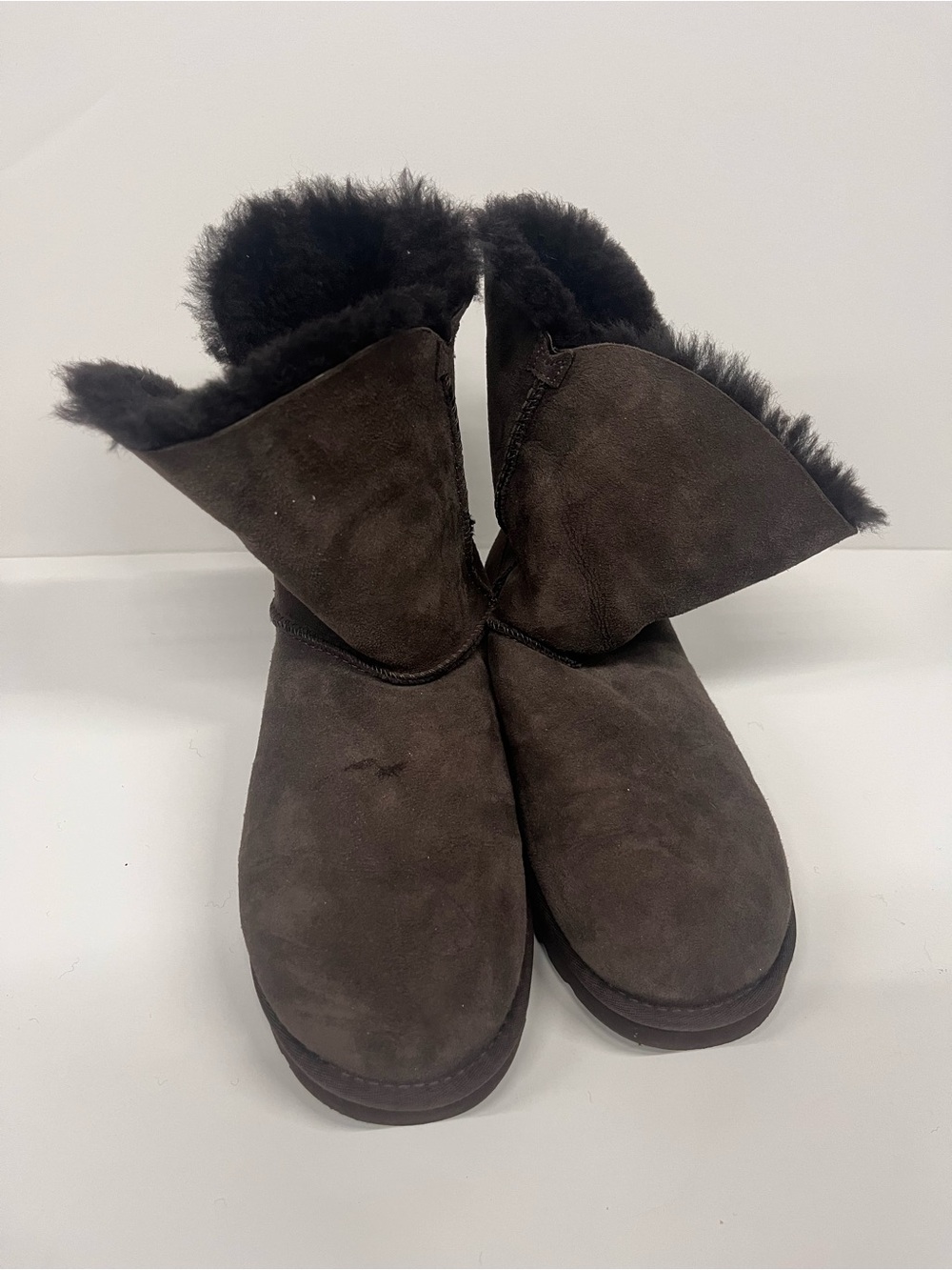 UGG Women's Dark Brown Bailey Button Boots